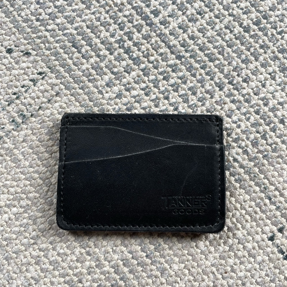 Black Leather Tanner Goods Journeyman wallet